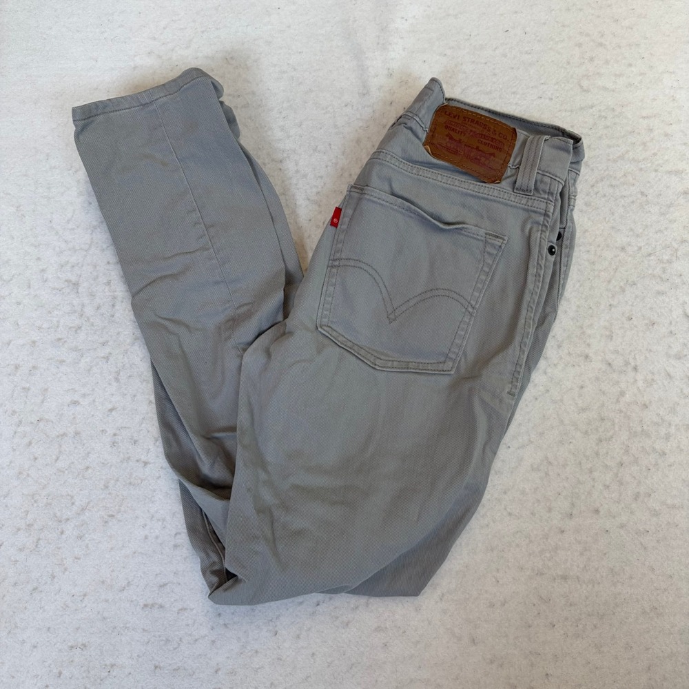 Y2K Levi's 510 Super Skinny Pants Mens 31x32 Gray Stretch Twill